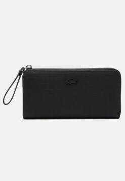 Lacoste DAILY LIFESTYLE SLIM ZIP WALLET - Geldbörse - Noir