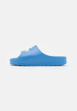 Lacoste CROCO 2.0 - Pantolette Flach - Blu/off White