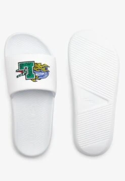 Lacoste CROCO SLIDE 222 2 SFA - Pantolette Flach - White/green 10 Lacoste CROCO SLIDE 222 2 SFA - Pantolette Flach - White/green -Lacoste 06a30203f3c14f3eaf04777f9672c652