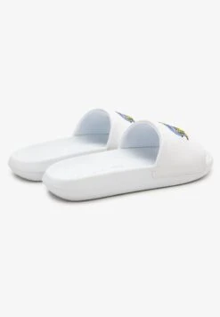 Lacoste CROCO SLIDE 222 2 SFA - Pantolette Flach - White/green 11 Lacoste CROCO SLIDE 222 2 SFA - Pantolette Flach - White/green -Lacoste 06e9c67facca4d31a8e96b7dbd0c352f