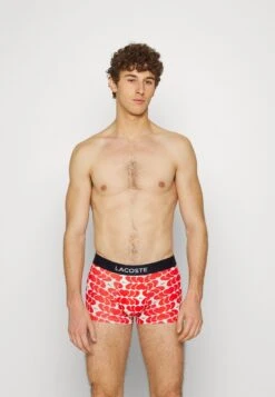 Lacoste 3 PACK - Panties - Red/navy Blue