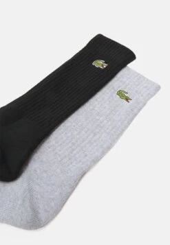 Lacoste 3 PACK - Socken - Silver Chine/white/black -Lacoste 128a258ca7a34f7fb5c969b280f3088f