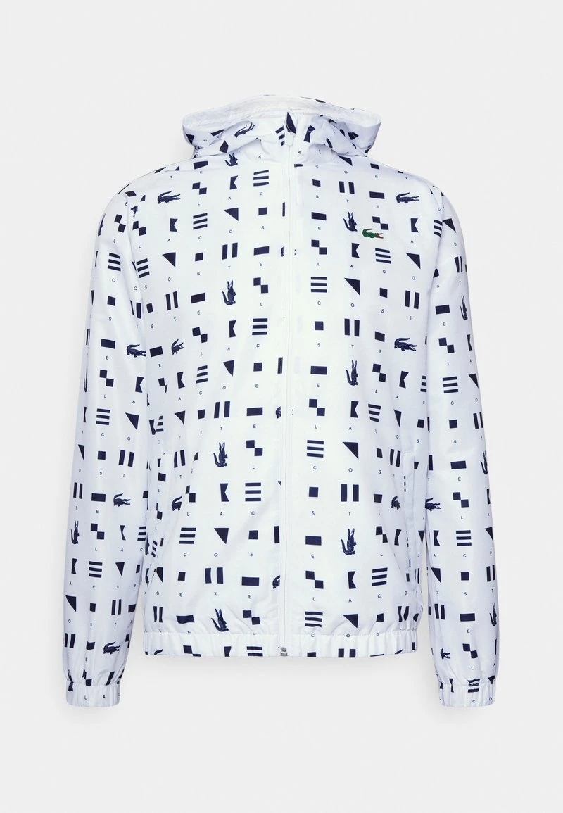 Lacoste Sport TRACKSUIT LOGO HOODED SET - Trainingsanzug - White/navy Blue 7 Lacoste Sport TRACKSUIT LOGO HOODED SET - Trainingsanzug - White/navy Blue – Bild 5