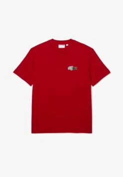 Lacoste T-Shirt Basic - Rouge 12 Lacoste T-Shirt Basic - Rouge -Lacoste 1426349d86124539b43942c6a937a7c2