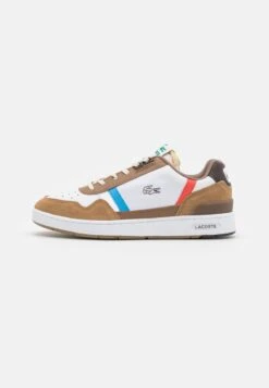 Lacoste T-CLIP - Sneaker Low - Brown/white