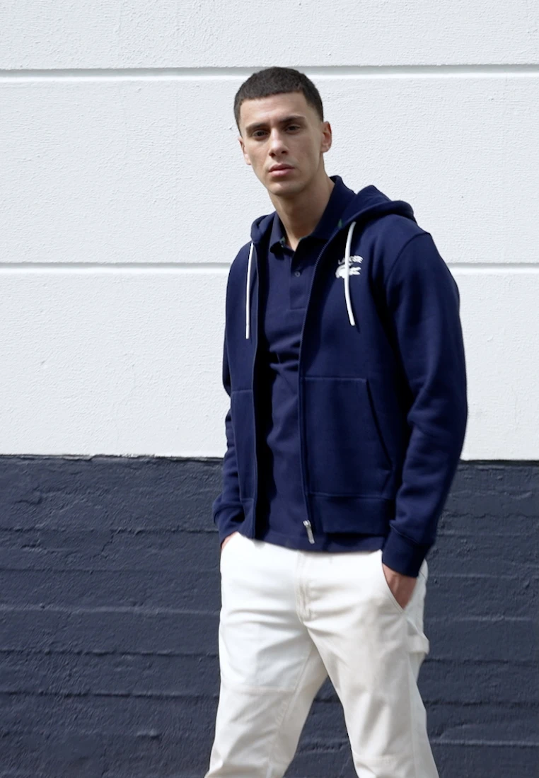 Lacoste Sweatjacke - Marine 4 Lacoste Sweatjacke - Marine – Bild 2