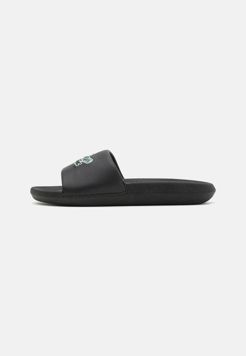 Lacoste CROCO SLIDE - Pantolette Flach - Black 3 Lacoste CROCO SLIDE - Pantolette Flach - Black