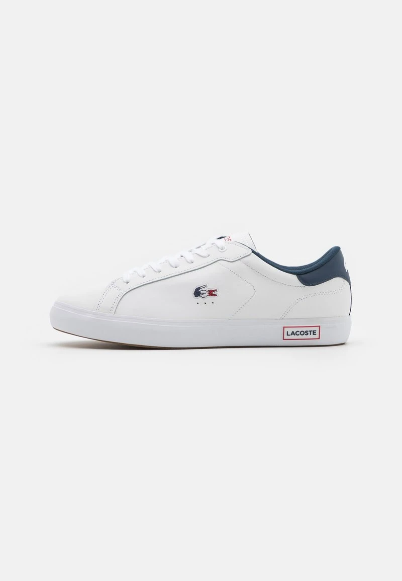 Lacoste POWERCOURT - Sneaker Low - White/navy/red 3 Lacoste POWERCOURT - Sneaker Low - White/navy/red