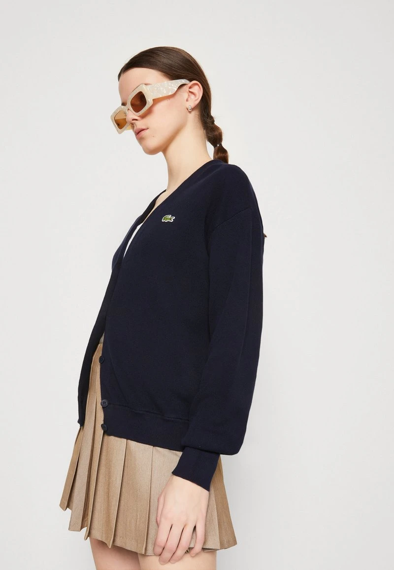 Lacoste Strickjacke - Bleu Marine 6 Lacoste Strickjacke - Bleu Marine – Bild 4