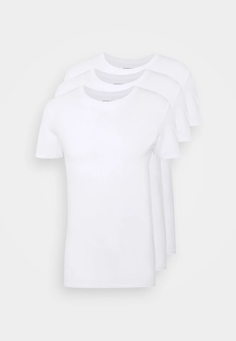 Lacoste 3 PACK - Unterhemd/-shirt - Blanc 3 Lacoste 3 PACK - Unterhemd/-shirt - Blanc