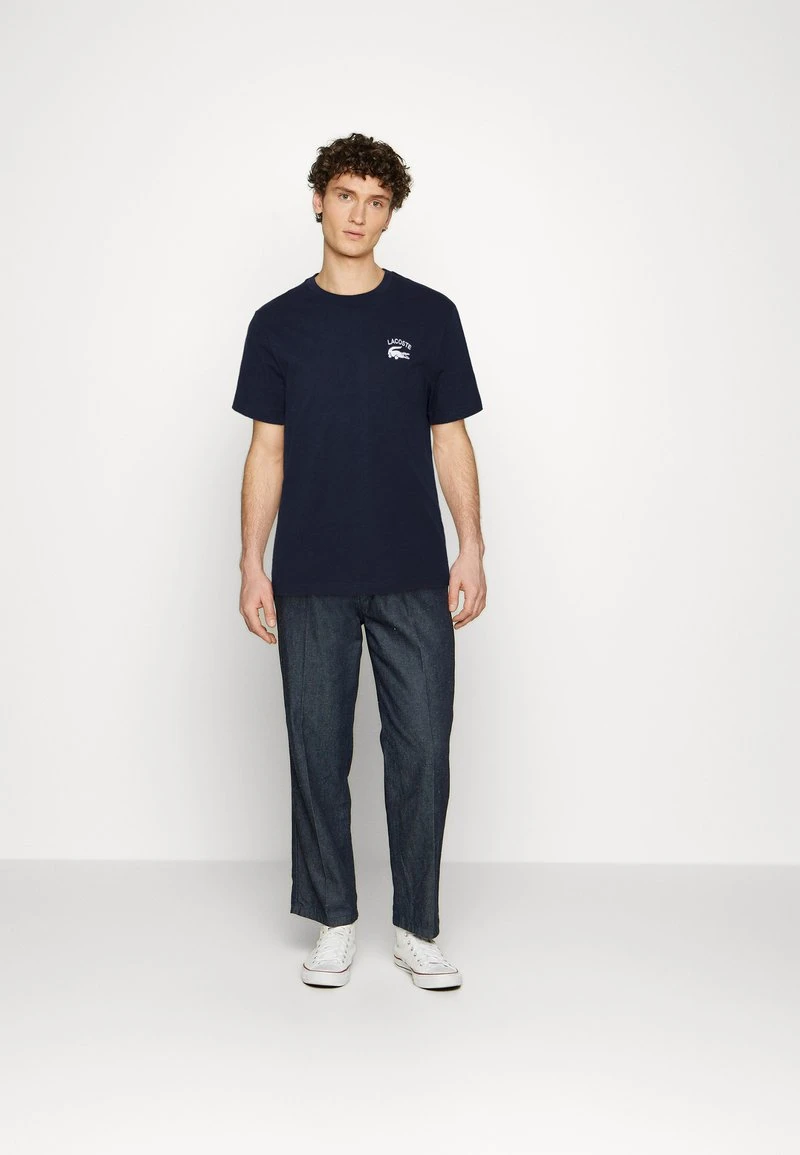 Lacoste T-Shirt Basic - Marine 4 Lacoste T-Shirt Basic - Marine – Bild 2