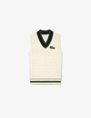 Lacoste Top - Blanc Jaune Orange Clair Rose 5 Lacoste Top - Blanc Jaune Orange Clair Rose – Bild 3