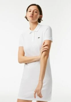 Lacoste Jerseykleid - Blanc