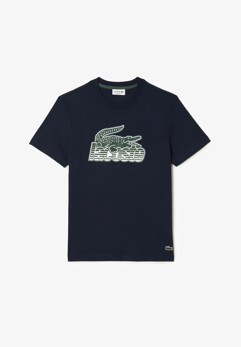 Lacoste T-Shirt Print - Bleu Marine 4 Lacoste T-Shirt Print - Bleu Marine – Bild 2