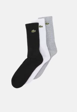 Lacoste 3 PACK - Socken - Silver Chine/white/black -Lacoste 4d62294b1eeb48aaa90f08f9333ce5c5 2