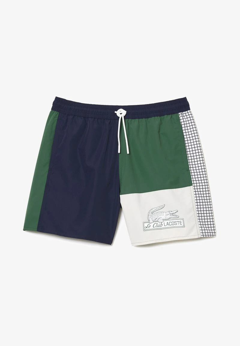 Lacoste Badeshorts - Bleu Marine/vert/blanc 6 Lacoste Badeshorts - Bleu Marine/vert/blanc – Bild 4