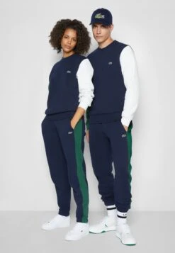 Lacoste UNISEX - Sweatshirt - Bleu Marine/vert/blanc -Lacoste 5bfb34f572c4451e802302abdfeb7764