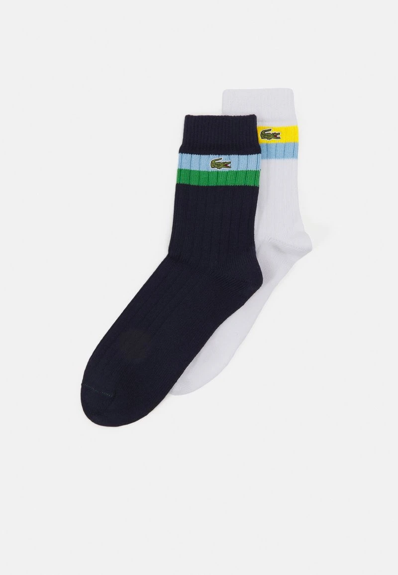 Lacoste 2 PACK - Socken - White/navy Blue/overview/tarragon/pistil 3 Lacoste 2 PACK - Socken - White/navy Blue/overview/tarragon/pistil