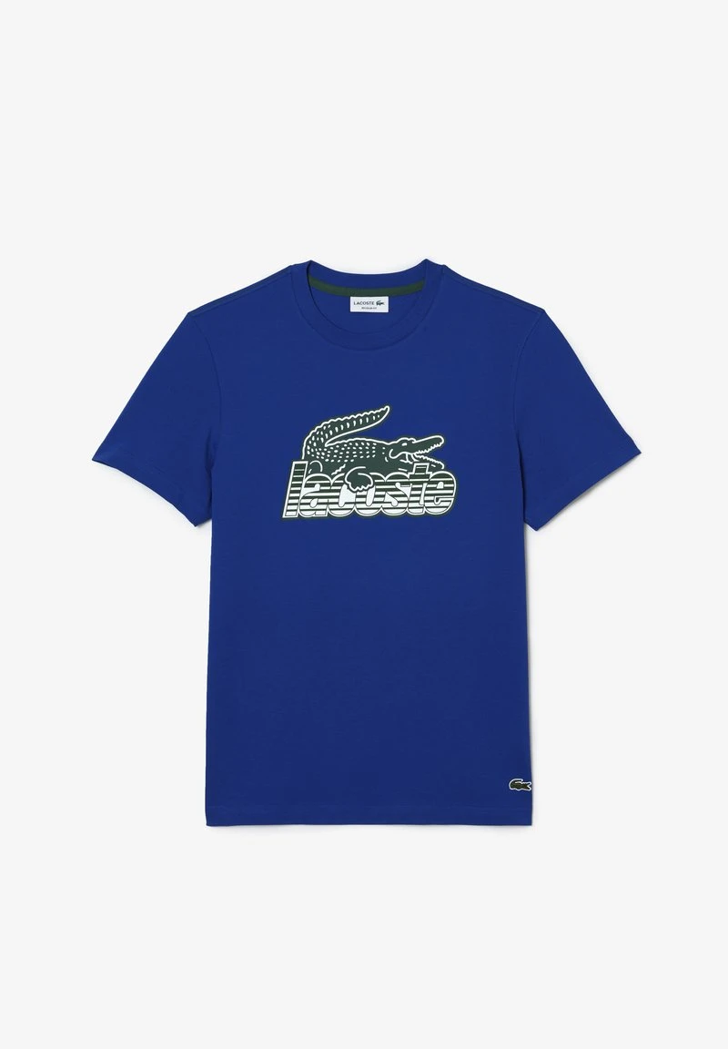 Lacoste T-Shirt Print - Bleu Marine 5 Lacoste T-Shirt Print - Bleu Marine – Bild 3