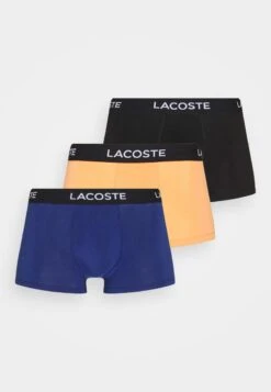 Lacoste 3 PACK - Panties - Black/methylene/mandarin