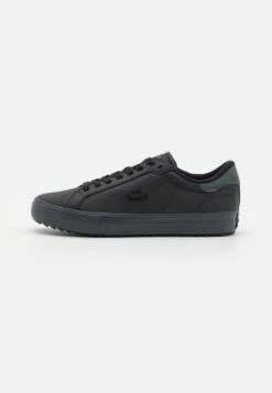 Lacoste POWERCOURT - Sneaker Low - Black/dark Grey