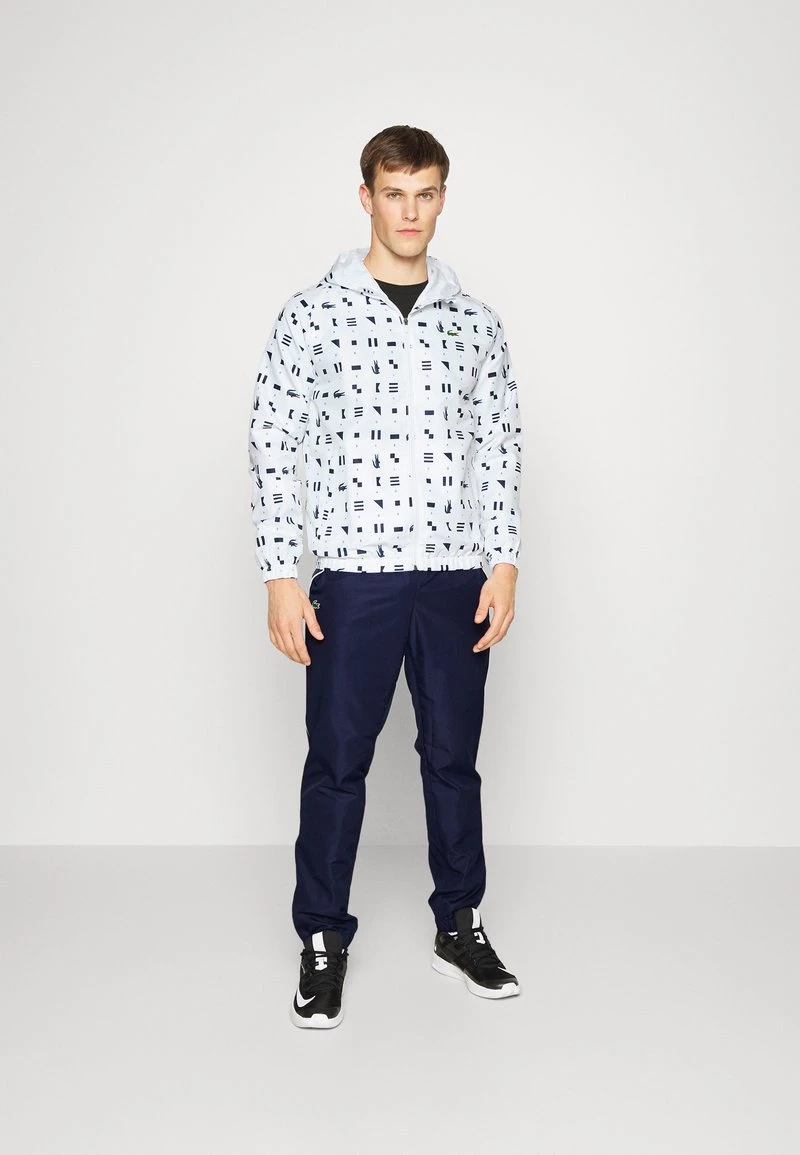 Lacoste Sport TRACKSUIT LOGO HOODED SET - Trainingsanzug - White/navy Blue 3 Lacoste Sport TRACKSUIT LOGO HOODED SET - Trainingsanzug - White/navy Blue