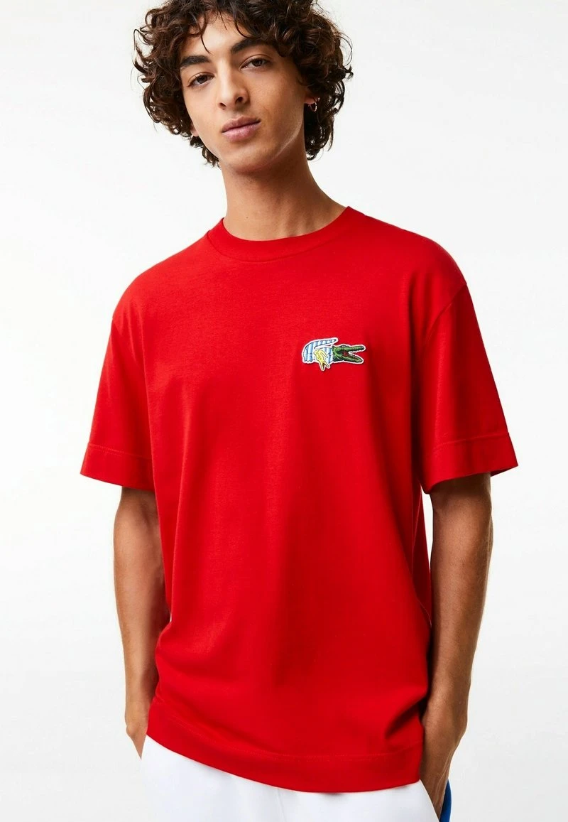 Lacoste T-Shirt Basic - Rouge 8 Lacoste T-Shirt Basic - Rouge – Bild 6