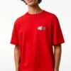 Lacoste T-Shirt Basic - Rouge 2 Lacoste T-Shirt Basic - Rouge -Lacoste 7d4db6edeaf94d0d998563f0d0c43cd5