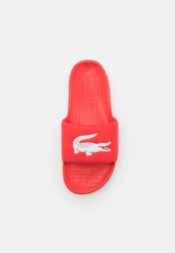 Lacoste CROCO 1.0 - Pantolette Flach - Red/white -Lacoste 80086b8fcd124496a80aa7b71b9dafb1