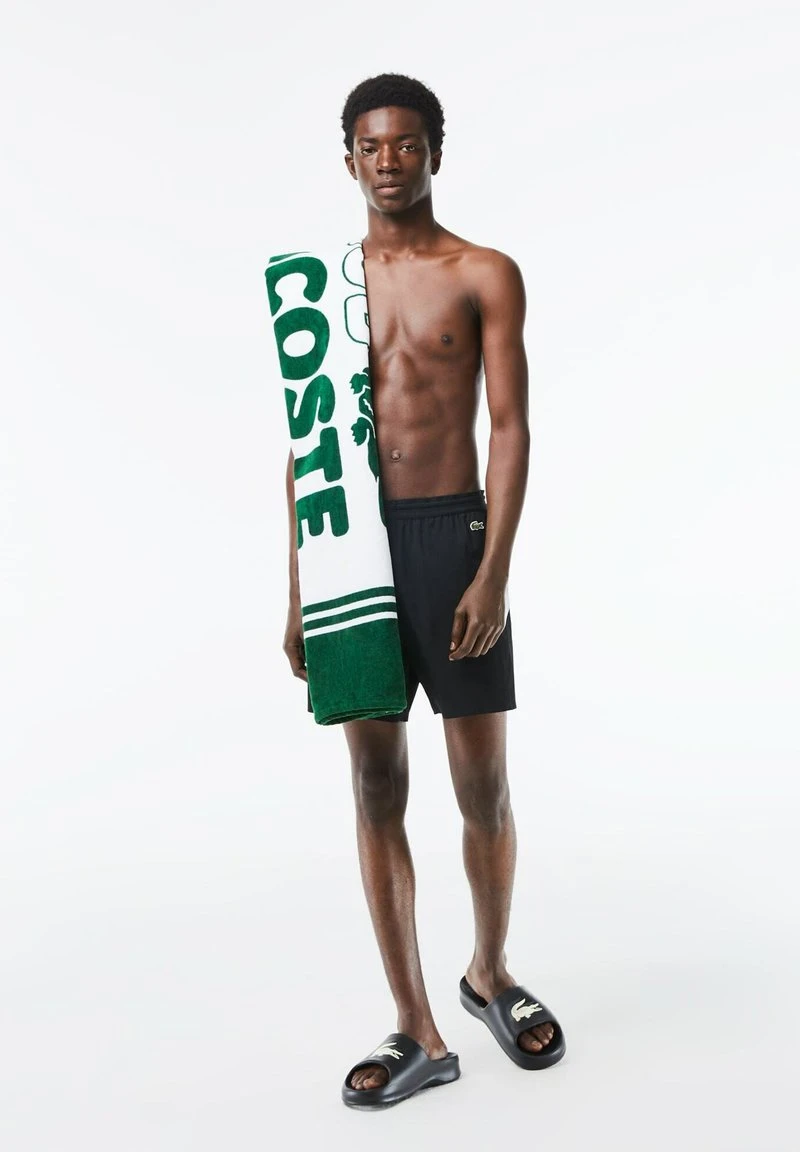 Lacoste Badeshorts - Noir Noir Blanc 4 Lacoste Badeshorts - Noir Noir Blanc – Bild 2