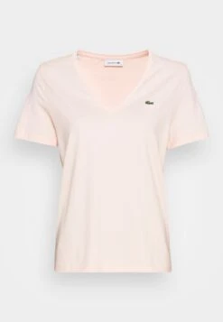 Lacoste T-Shirt Basic - Rose 13 Lacoste T-Shirt Basic - Rose -Lacoste 878b87b8f42d49e59664ec804e746705
