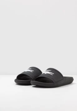 Lacoste CROCO SLIDE - Badesandale - Black/white 10 Lacoste CROCO SLIDE - Badesandale - Black/white -Lacoste 88530535d66a4038a6007b17690e92db