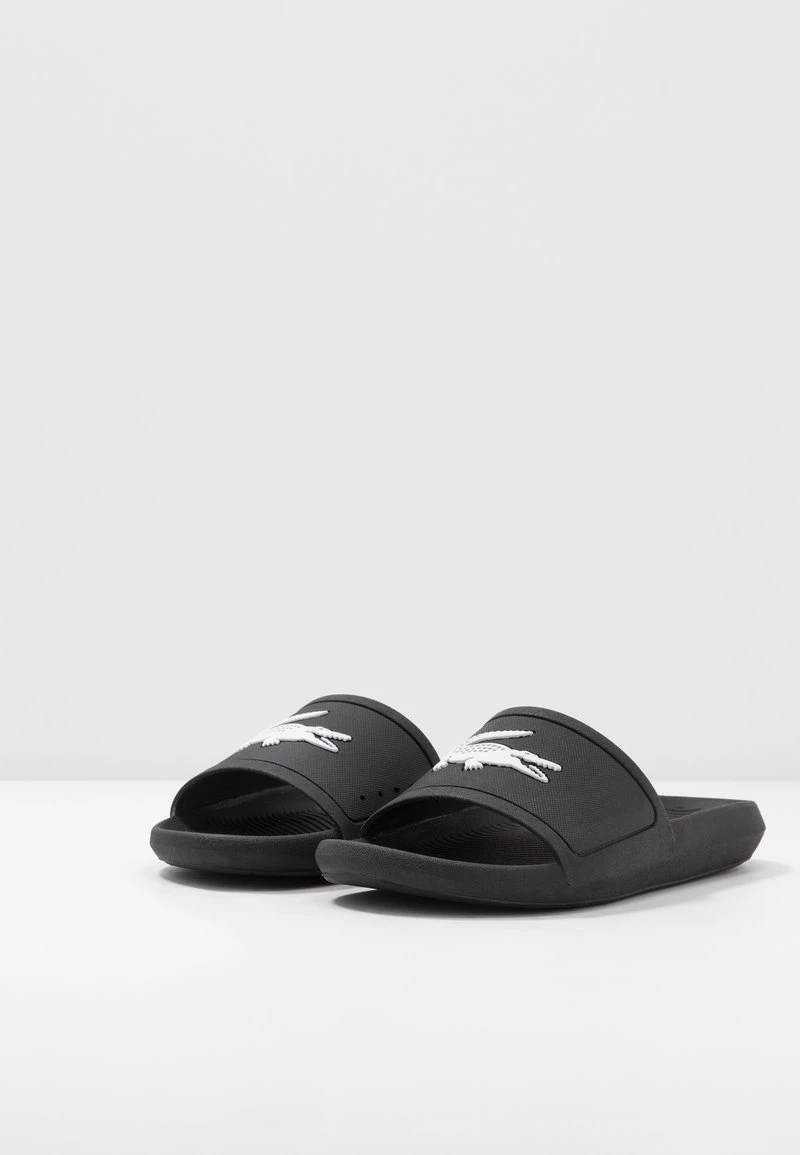 Lacoste CROCO SLIDE - Badesandale - Black/white 5 Lacoste CROCO SLIDE - Badesandale - Black/white – Bild 3