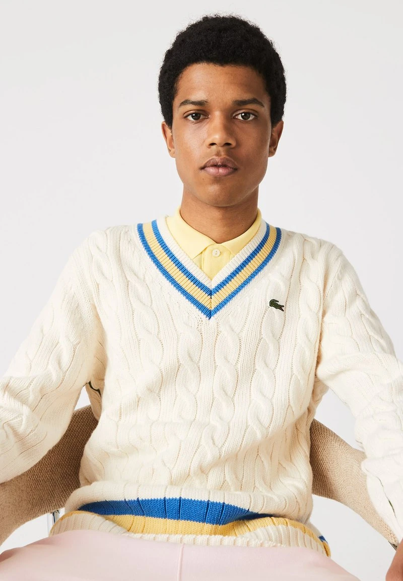 Lacoste Strickpullover - Flour/yellow-marina 7 Lacoste Strickpullover - Flour/yellow-marina – Bild 5
