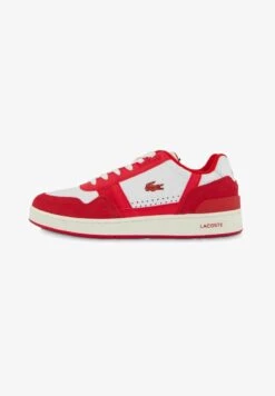 Lacoste T-CLIP BICOLOR - Sneaker Low - Weiss Rot -Lacoste 93be21c7e65a499fb1bb97073540db74 1