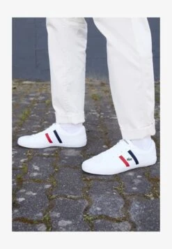 Lacoste LEROND - Sneaker Low - White/red/navy -Lacoste 94917006473e44709946c86103626f85