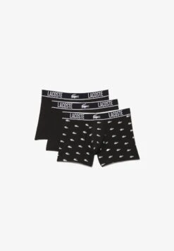 Lacoste 3 PACK - Panties - Noir Noir Blanc