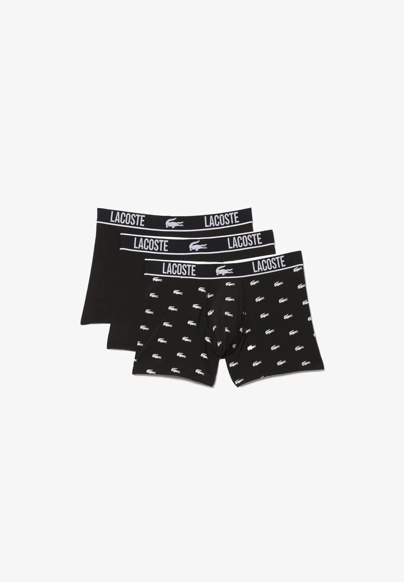 Lacoste 3 PACK - Panties - Noir Noir Blanc 3 Lacoste 3 PACK - Panties - Noir Noir Blanc