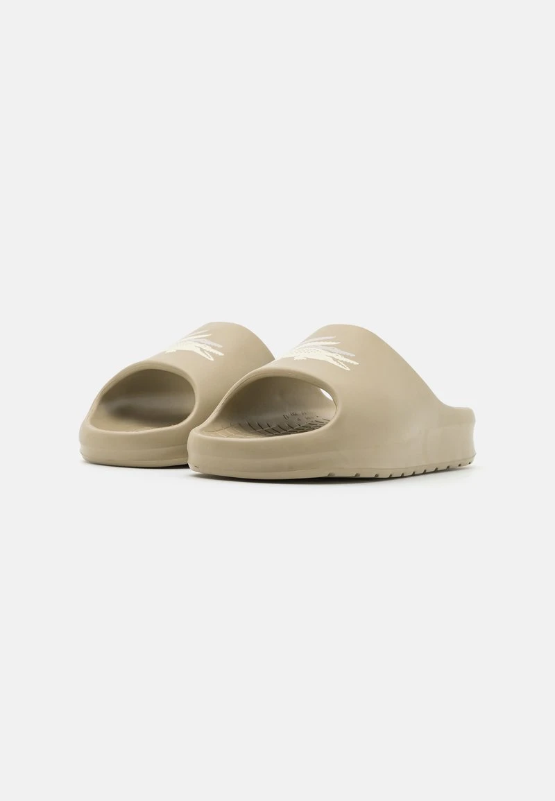 Lacoste CROCO 2.0 - Pantolette Flach - Khaki/off White 3 Lacoste CROCO 2.0 - Pantolette Flach - Khaki/off White – Bild 2