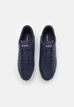 Lacoste POWERCOURT - Sneaker Low - Navy/wihte -Lacoste 981e5562058147598bcb1fe77380dfff