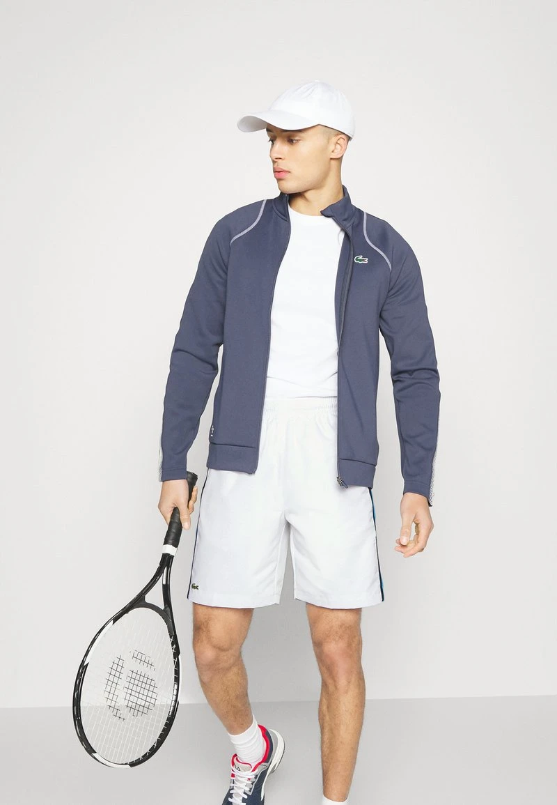Lacoste Sport TENNIS SHORT BLOCK - Kurze Sporthose - Blanc/bleu/bleu Marine 6 Lacoste Sport TENNIS SHORT BLOCK - Kurze Sporthose - Blanc/bleu/bleu Marine – Bild 4