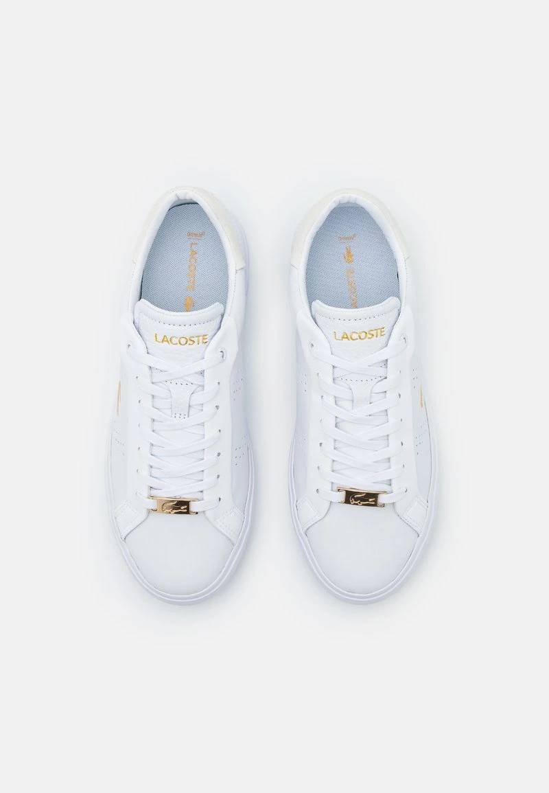 Lacoste POWERCOURT - Sneaker Low - White/gold 8 Lacoste POWERCOURT - Sneaker Low - White/gold – Bild 6