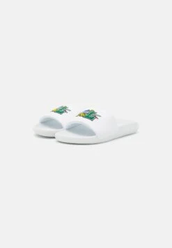 Lacoste CROCO SLIDE - Pantolette Flach - White/green 9 Lacoste CROCO SLIDE - Pantolette Flach - White/green -Lacoste a62c3494acd8403db27847f032757c4a