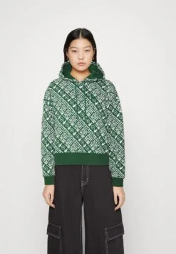 LACOSTE X NETFLIX - Kapuzenpullover - Green/white