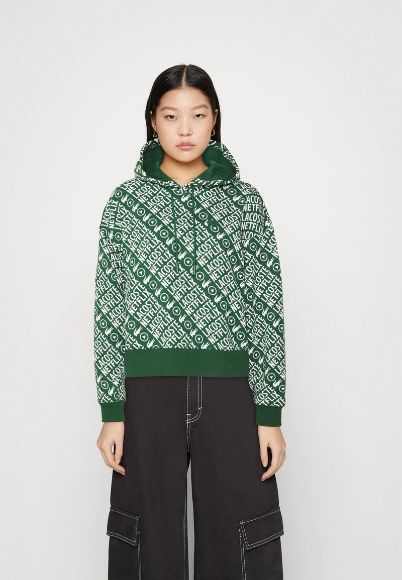 LACOSTE X NETFLIX - Kapuzenpullover - Green/white 3 LACOSTE X NETFLIX - Kapuzenpullover - Green/white