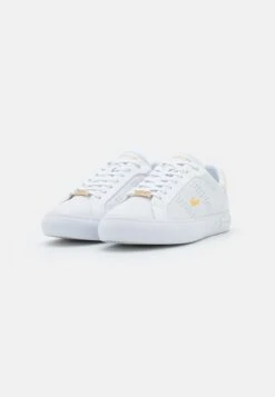 Lacoste POWERCOURT - Sneaker Low - White/gold 10 Lacoste POWERCOURT - Sneaker Low - White/gold -Lacoste b15a1c6be38342198c152aba006d0599