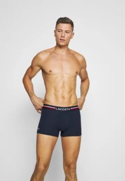 Lacoste 3 PACK - Panties - Marine/argent Chine/rouge
