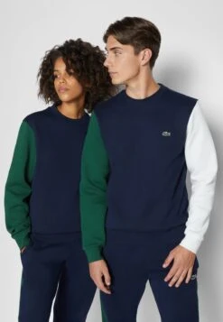 Lacoste UNISEX - Sweatshirt - Bleu Marine/vert/blanc -Lacoste baf42a51d6004e6d80018e19f2cb2e26