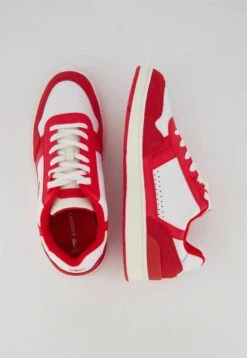 Lacoste T-CLIP BICOLOR - Sneaker Low - Weiss Rot -Lacoste be7485128d4d438c9b891ae904c8f131