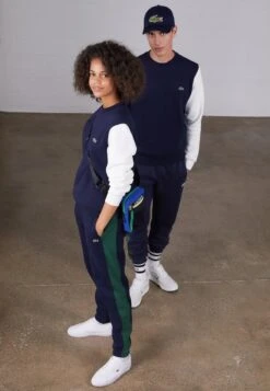 Lacoste UNISEX - Sweatshirt - Bleu Marine/vert/blanc